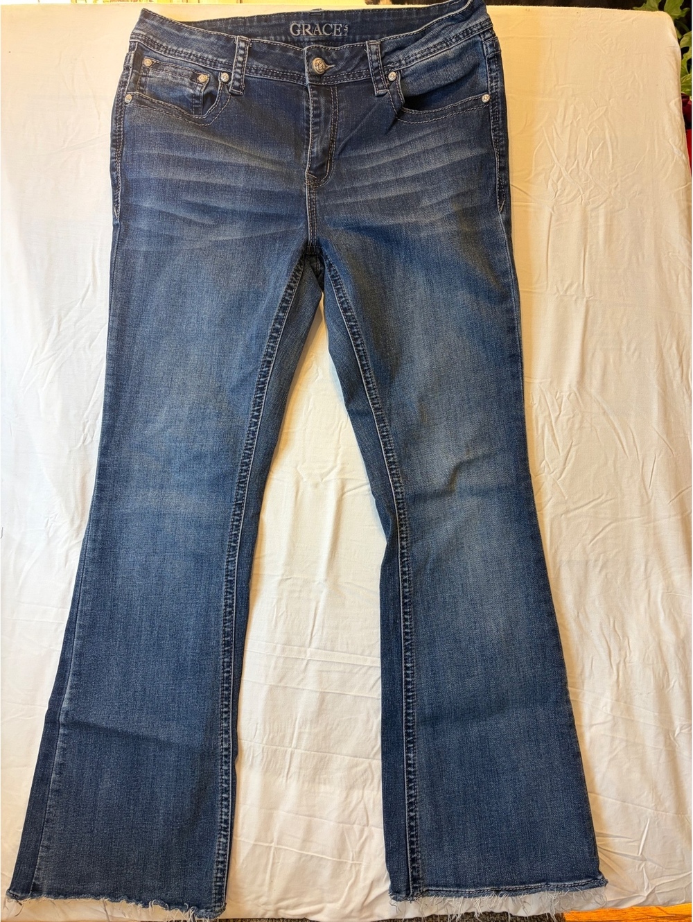 Grace Blue Denim Bootcut Jeans Size 32